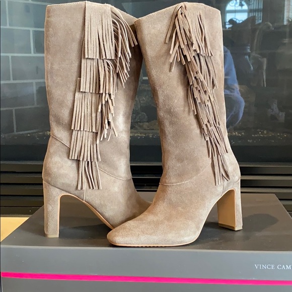Vince Camuto Sterla Fringe Boots 